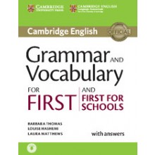 Grammar and Vocabulary for First and First for Schools Book with Answers and Audio